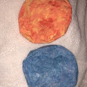 2 Tie-dye scrub hats